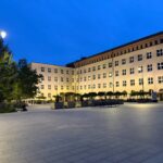 w Łodzi at night